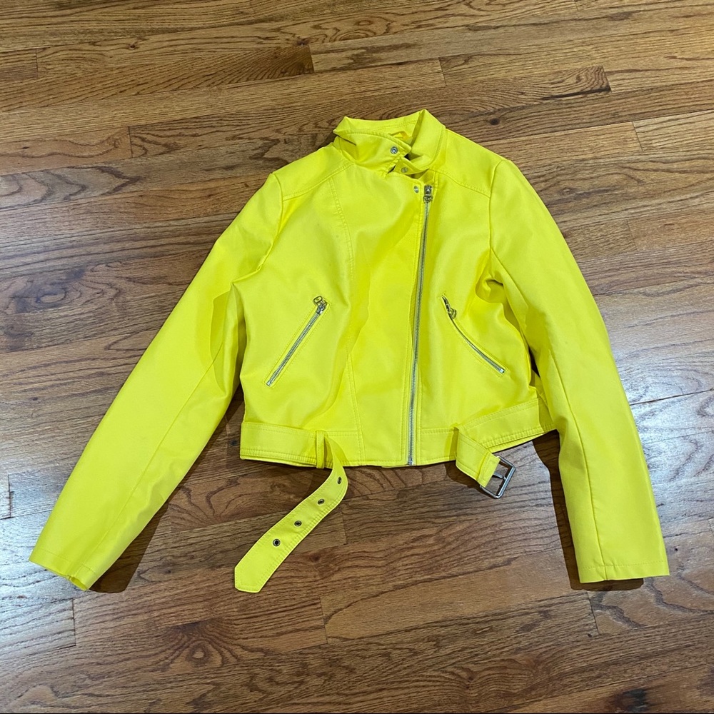 Yellow Leather Jacket